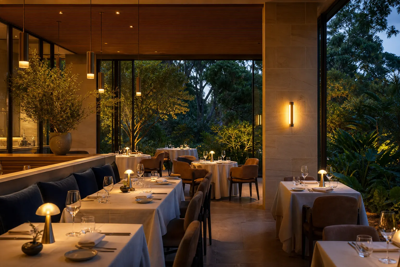 An intimate Adelaide dining setting